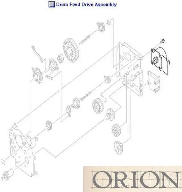 Main image of HP 9000 9040 9050 9050M 9500 Drum Feed Drive Motor
