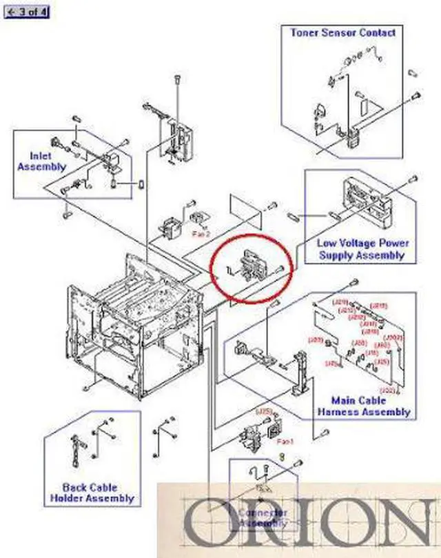 Main image of HP 9000 9040 9050 High Voltage Power Supply Board