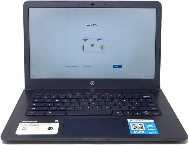 Alt view image 2 of 6 - HP Chromebook Grade A Chromebook AMD A4-9120C 4GB Memory 32 GB eMMC SSD 14.0" Chrome OS 14-DB0031NR