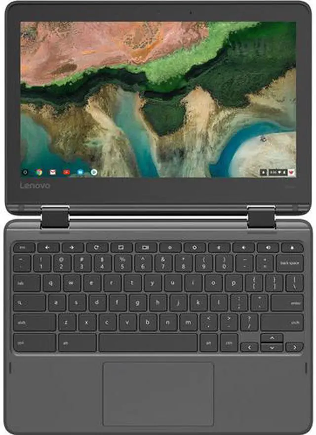 Alt view image 3 of 9 - Lenovo 300e Chromebook 81H00000US 11.6" Touchscreen LCD 2 in 1 Chromebook - MediaTek M8173C Quad-core (4 Core) 2.10 GHz - 4 GB LPDDR3 - 32 GB Flash Memory - Chrome OS - 1366 x 768 - In-plane ...