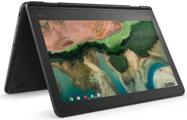 Alt view image 5 of 9 - Lenovo 300e Chromebook 81H00000US 11.6" Touchscreen LCD 2 in 1 Chromebook - MediaTek M8173C Quad-core (4 Core) 2.10 GHz - 4 GB LPDDR3 - 32 GB Flash Memory - Chrome OS - 1366 x 768 - In-plane ...