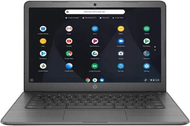 Alt view image 2 of 6 - HP 14-DB0025NR Grade A Chromebook AMD A4-Series A4-9120e (1.50 GHz) 4 GB Memory 32 GB eMMC 14.0" Chrome OS