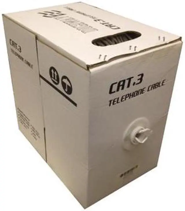 Main image of Digiwave 1000 Feet CAT3 Telephone Cable (White)