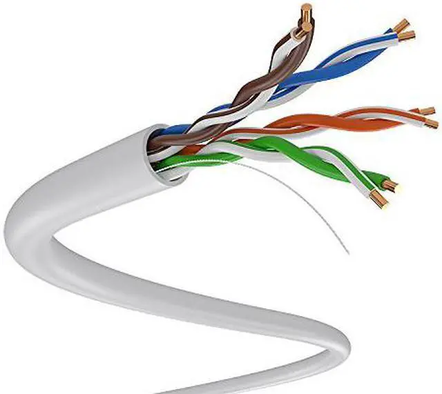 Alt view image 2 of 3 - SolidLink CAT5e 1000ft Premium UTP Ethernet Cable 24AWG 1000 Feet Bulk LAN Network Wire, White