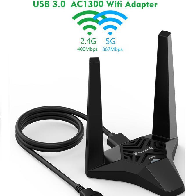 Antena Wifi Doble Banda 600 Mbps 2.4g 5g Adaptador Usb 5 Ghz