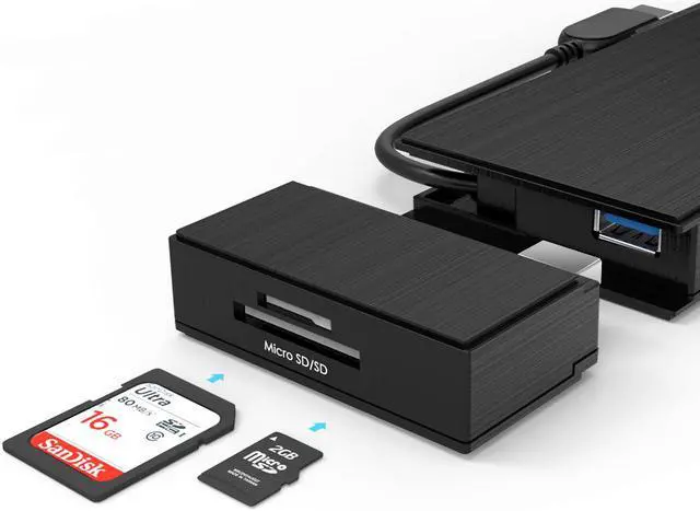 Alt view image 4 of 7 - Wavlink Universial USB 3.0 Dual-Head Mini Docking Multi-Display HDMI/VGA with Gigabit Ethernet, USB 3.0 Port, Removable Card Reader, HDMI up to 2560x1440 and VGA 1920x1200 Supports Windows