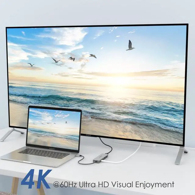 Alt view image 3 of 7 - WAVLINK USB C 10Gbps Hub, Type C to 4K@60Hz HDMI Multiport Adapter with 85W PD Charging, 2 USB 3.1 Ports, 1 USB A 2.0 Port for MacBook Air/Pro Chromebook and More Type C Devices