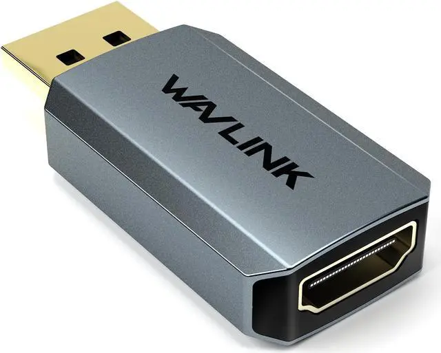 Main image of WAVLINK 4K DisplayPort to HDMI Adapter, Uni-Directional DP to HDMI Converter Male to Female, Compact Mini Active Adapter 4K/2K@60Hz, Compatible for AMD, Dell, HP, Lenovo Devices