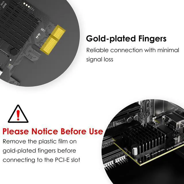 Alt view image 6 of 7 - WAVLINK 5GB PCIe Network Card, RJ45 to PCIE Card 5G Base-T Network Adapter with RTL8126, 5000/2500/1000Mbps, 5G NIC for Windows 11/10/8/8.1/7 & Linux with Low Profile Bracket