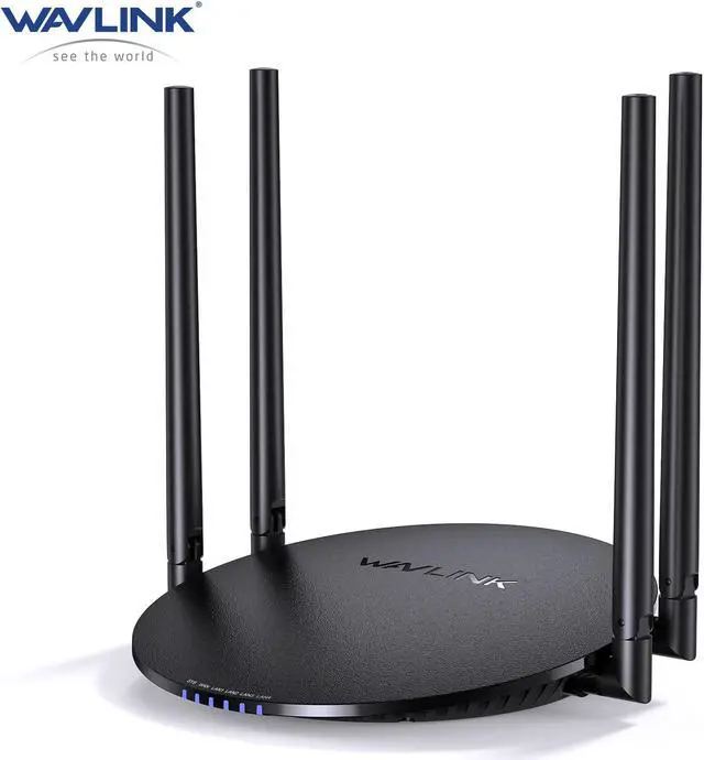 Main image of WAVLINK Wireless Router 1200Mbps, Dual Band 5GHz+2.4GHz WiFi Router with 4 LAN Port (1000Mbps), 1 x 1000Mbps WAN Port, Long Range Coverage for Home & Office, Supports Router/Access Point/Repeater Mode