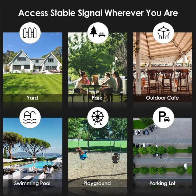 Alt view image 5 of 7 - WAVLINK AX3000 WiFi 6 Range Extender Outdoor Long Range Wifi Repeater/Wireless AP/Router/Signal Booster with Dual Band/Passive PoE/IP67 Waterproof, Gigabit Port,Up to 256 Devices for Garage, Yard, RV