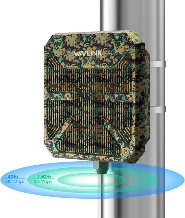 Main image of WAVLINK AX3000 Outdoor WiFi Extender/Access Points, Long Range Wireless Signal Booster with Dual Band/PoE/IP67 Waterproof -WiFi Mesh Extender Support up to 256 Devices for Factories,Farms