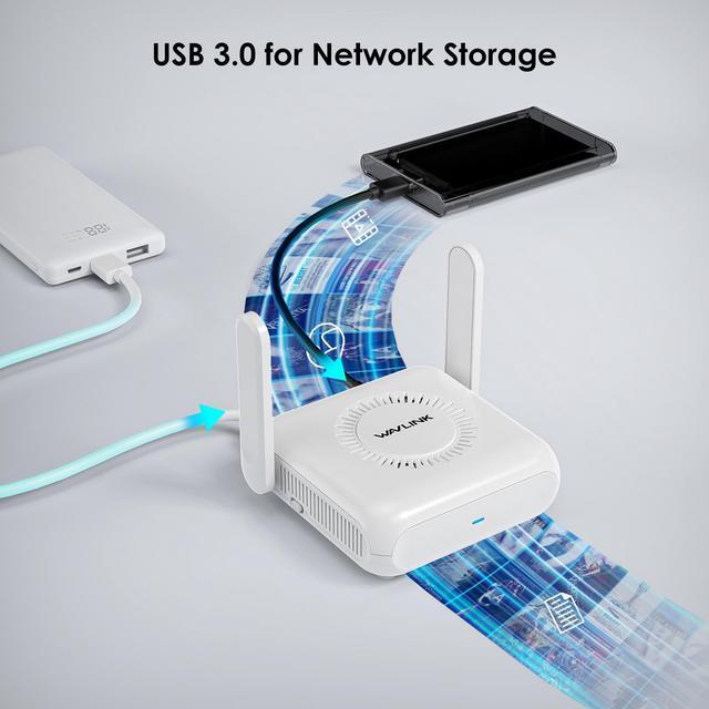 Alt view image 6 of 7 - WAVLINK AX3000 Wi-Fi 6 Portable Travel VPN Router, USB-C Power Pocket-Sized Gigabit LAN WAN, OpenVPN, WireGuard, ZeroTier, PPTP & P2TP for Public & Hotel Use, Cruise/RV/Airplane/Hotel iNet