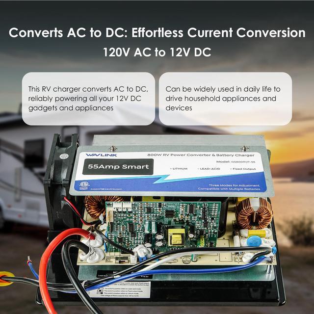 thumbnail image 2 of Pulse Power 75 Amp RV Converter & Battery Charger - 12V DC Lithium Compatible Power Supply 2 of 10
