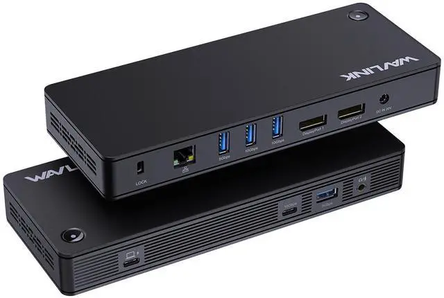 Main image of WAVLINK USB 4 Docking Station, 40Gbps 96W PD Charging, Single Display 8K, Dual Monitors with 2X DisplayPort, 10Gbps USB3.1x3, USB3.0x2, Gigabit RJ45, For Windows/Mac OS, Work with Thunderbolt 4/3