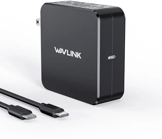 Main image of WAVLINK Mac Book Charger, 118W GaN USB C Charger, Ultra-Fast PD 3.0 Adapter Compatible with MacBook pro/Air, M1 M2 M3 M4, ipad Pro, Samsung Galaxy and More, Include Charge Cable