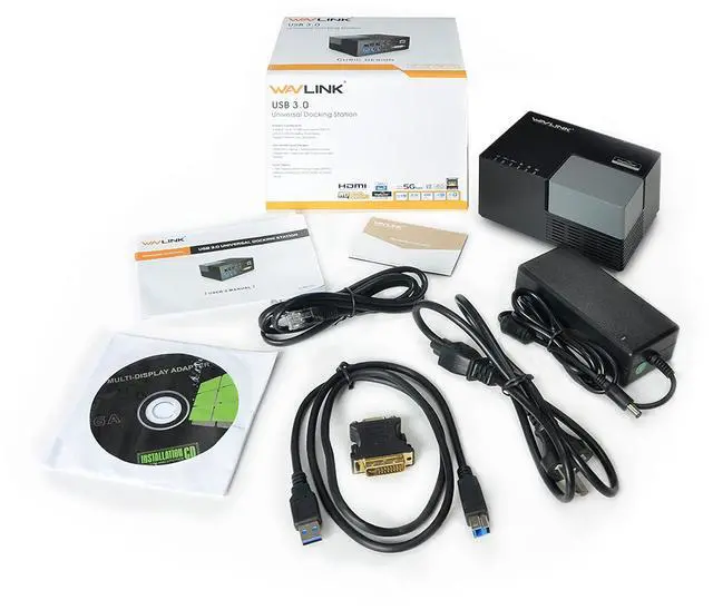Alt view image 7 of 12 - Wavlink USB 3.0/USB C Universal Laptop Dual Monitor Display Docking Station with HDMI & DVI / VGA,6 USB Ports, Gigabit Ethernet, 2 USB charging(2.4A), Audio For Windows Mac OS, Not support Charging PC