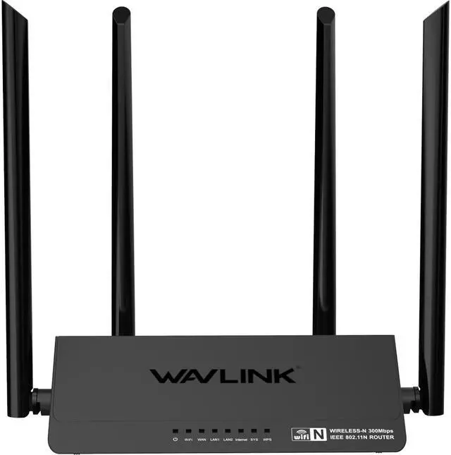 Main image of Wireless Router - Wavlink 300Mbps Wi-Fi Router with 4 x 5dbi High Power External Antennas & WPS Function, 300M Wireless Access Point with Guest Network Access and ,Easy Set Up  security with WPA/WPA2