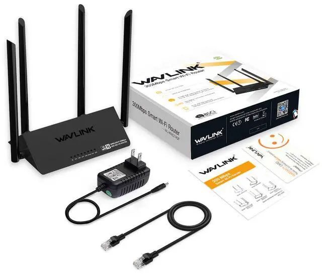 Alt view image 5 of 7 - Wireless Router - Wavlink 300Mbps Wi-Fi Router with 4 x 5dbi High Power External Antennas & WPS Function, 300M Wireless Access Point with Guest Network Access and ,Easy Set Up  security with WPA/WPA2
