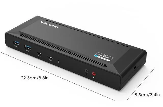 Alt view image 8 of 18 - Wavlink USB C Laptop Docking Station Dual Monitor 5K/4K@60Hz with 65W Charging for New MacBook Neo, Thunderbolt 4/3, USB-C Windows, Mac, Chrome,Ubuntu 20.04,22.04(2HDMI, 2DP, 6 USB 3.0, 1Gbps Ethernet