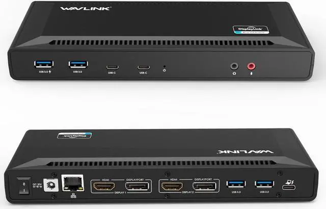 Main image of Wavlink USB C Laptop Docking Station Dual Monitor 5K/4K@60Hz with 65W Charging for New MacBook Neo, Thunderbolt 4/3, USB-C Windows, Mac, Chrome,Ubuntu 20.04,22.04(2HDMI, 2DP, 6 USB 3.0, 1Gbps Ethernet