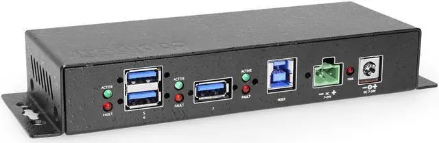 Main image of Coolgear Coolgear 7 Port USB 3.2 Gen 1 Hub 4 Front 3 Rear Facing Type A Ports