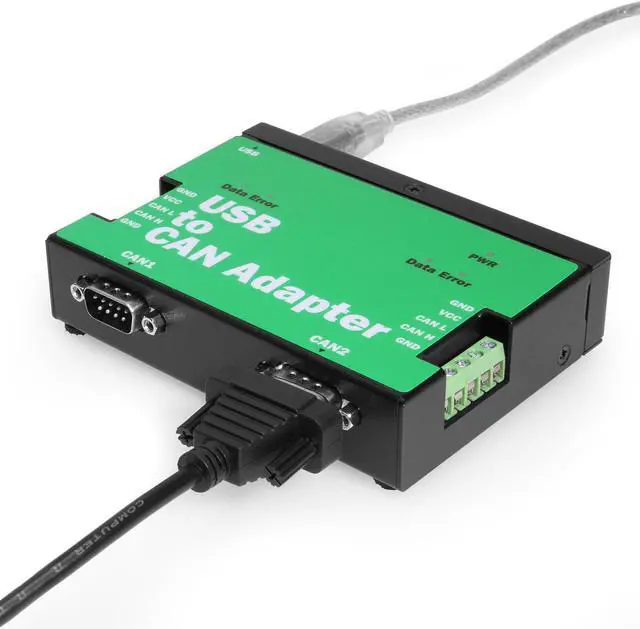 Alt view image 4 of 5 - Coolgear Industrial USB to CAN Bus Adapter - Dual Ports, ESD Protection, Optical Isolation, Plug & Play