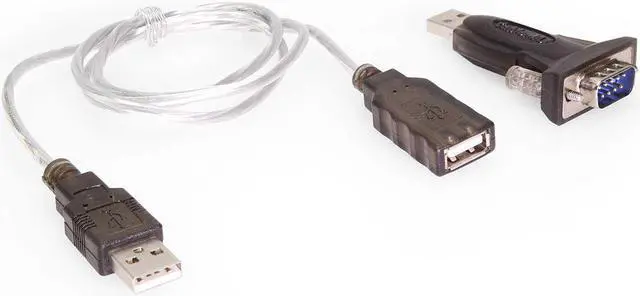 Alt view image 4 of 6 - Cablemax USB to Serial RS-232 DB9 FTDI Mini Adapter with Extension Cable