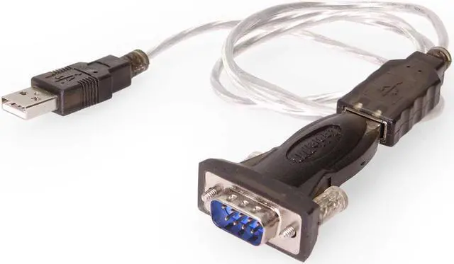 Alt view image 2 of 6 - Cablemax USB to Serial RS-232 DB9 FTDI Mini Adapter with Extension Cable