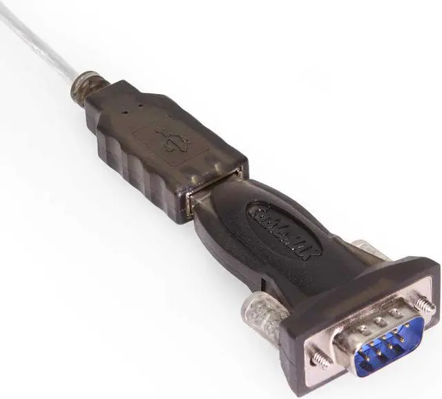 Alt view image 3 of 6 - Cablemax USB to Serial RS-232 DB9 FTDI Mini Adapter with Extension Cable