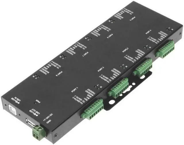 Main image of USBGear 8-Port Terminal Block RS232/422/485 to USB Isolation/Surge Protection