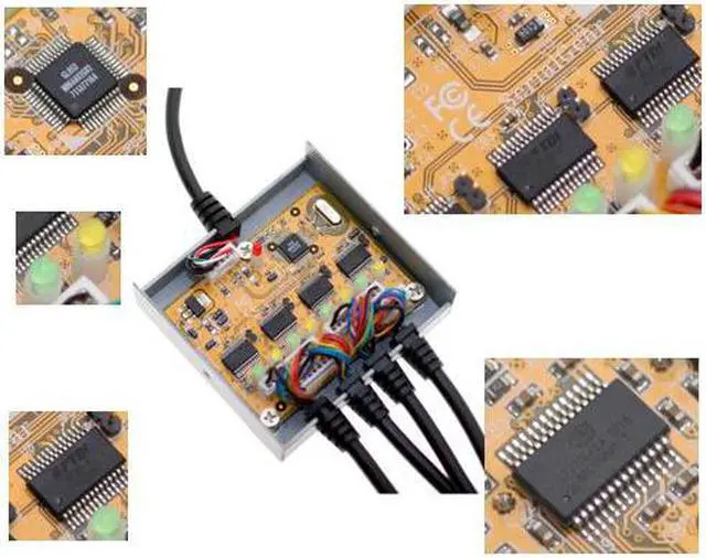 Alt view image 3 of 3 - SERIALGEAR USB 4-Port Serial Adapter / USB 2.0 Quad Port Serial DB-9 RS-232