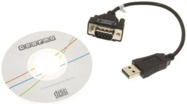 Alt view image 3 of 13 - Gearmo Windows 7 64-bit Compatible USB to Serial Adapter RS232 DB9 Short 8 Inch Cable