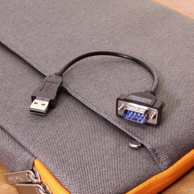 Alt view image 12 of 13 - Gearmo Windows 7 64-bit Compatible USB to Serial Adapter RS232 DB9 Short 8 Inch Cable