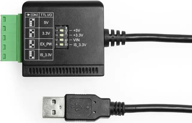 Alt view image 2 of 5 - Coolgear USB to RS232 Isolated TTL | CMOS Adapter Cable with TB