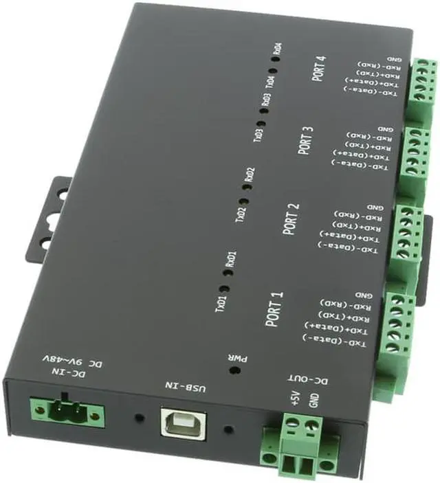 Alt view image 2 of 5 - Coolgear USB 2.0 to 4-Port RS232-422-485 Serial TB Adapter Isolation | Surge
