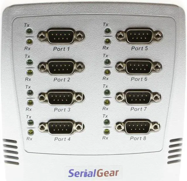 Alt view image 4 of 7 - SerialGear 8-Port RS-232 USB to Serial Adapter Data Control Box
