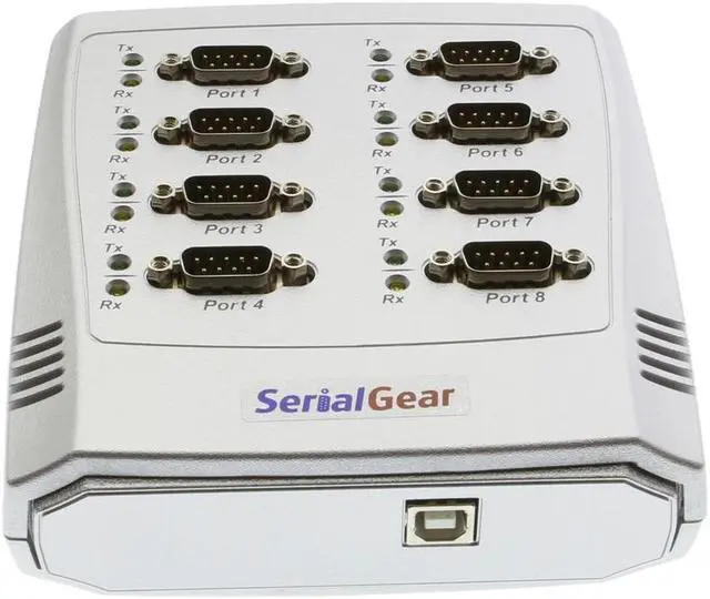 Alt view image 6 of 7 - SerialGear 8-Port RS-232 USB to Serial Adapter Data Control Box