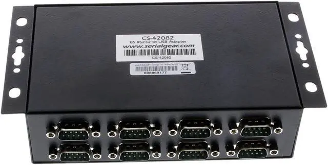 Alt view image 3 of 6 - SERIALGEAR Industrial 8-Port DB9 RS232 to USB Adapter with FTDI Chip 921.6Kbps