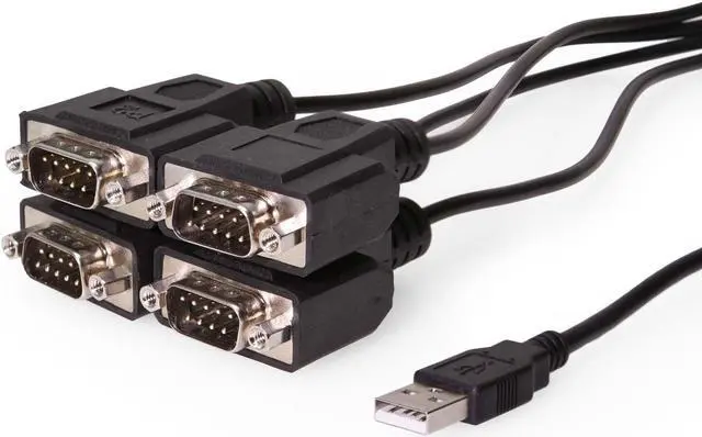 Alt view image 3 of 6 - Coolgear 4-port USB to RS232 Adapter FTDI FT4232H & ZyWyn