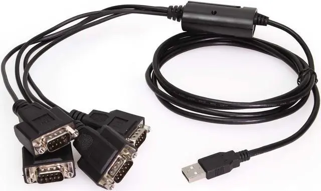 Alt view image 2 of 6 - Coolgear 4-port USB to RS232 Adapter FTDI FT4232H & ZyWyn