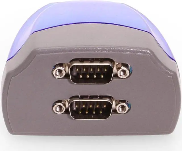 Alt view image 3 of 6 - Coolgear Dual Port USB to Serial RS-232 DB-9 Adapter Cable FTDI Chip