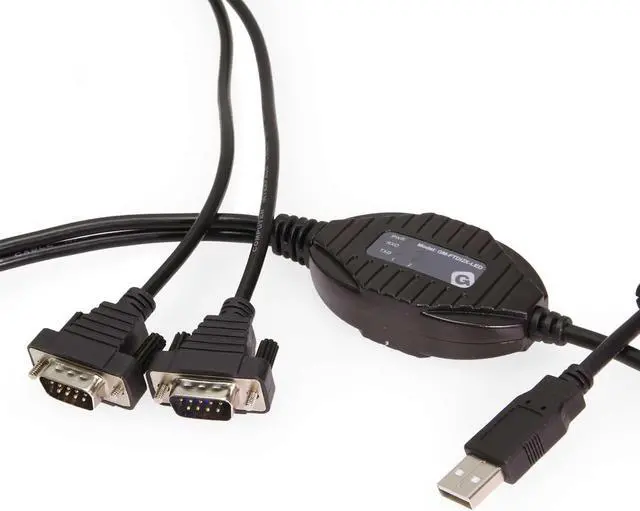 Alt view image 3 of 4 - Gearmo 2-Port Professional USB 2.0 to Serial Converter w/ RX/TX Status LED