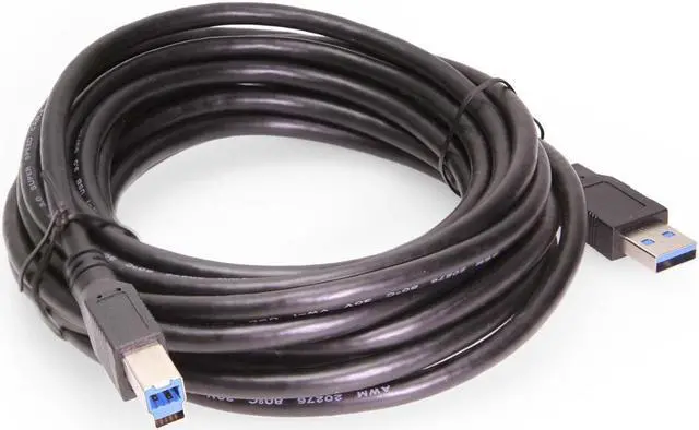 Alt view image 2 of 3 - Coolgear USB 3.2 Gen 1 Type-A to Type-B SuperSpeed Cable - 10ft