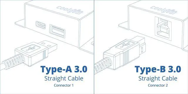 Alt view image 3 of 3 - USBGear 6ft USB 3.2 Gen 1 Cable A Male to B Male Device Cable