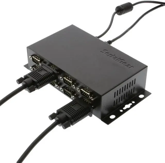 Alt view image 2 of 3 - SerialGear Industrial 8-Port DB-9 RS232 to USB Adapter Isolation Surge Protection