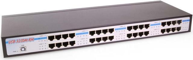 Main image of Coolgear USB to 32 COM RS-232 Serial Adapter Metal Rack Mountable Case, FTDI Chipset