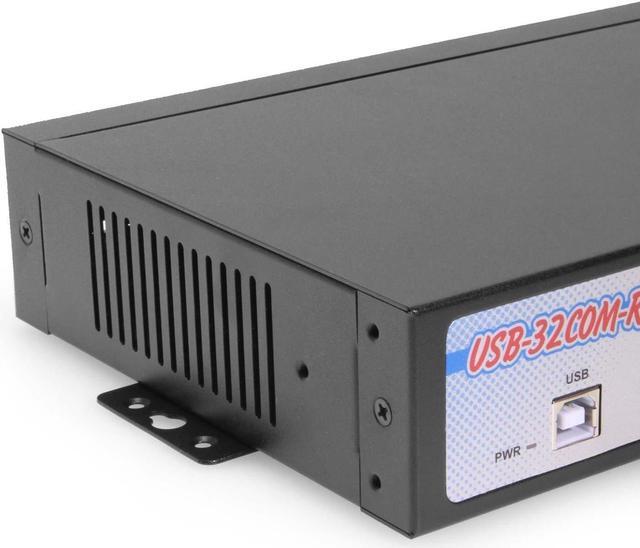 Alt view image 5 of 6 - Coolgear USB to 32 COM RS-232 Serial Adapter Metal Rack Mountable Case, FTDI Chipset