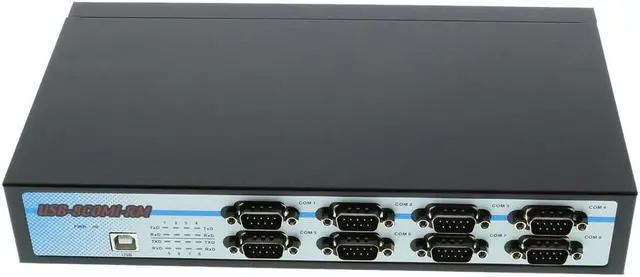Main image of Coolgear USB-8COMi-RM USB to Octal RS-232/422/485 adapter metal case w/DIN-Rail