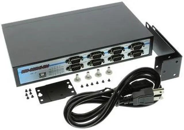 Alt view image 3 of 4 - Coolgear USB-8COMi-RM USB to Octal RS-232/422/485 adapter metal case w/DIN-Rail